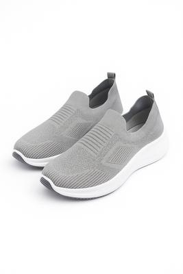 Men's Grey Slip-On Walking Sneakers Size 40-45
