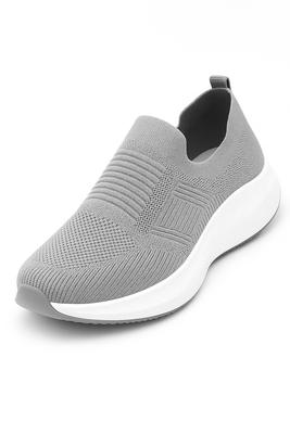 Men's Grey Slip-On Walking Sneakers Size 40-45